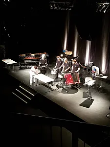 Auf der Bühne im Schlachhof