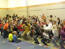 Bild einer Schülergruppe am Projekttag Afrika