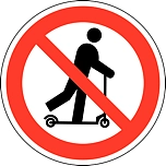 Rollerverbotsschild