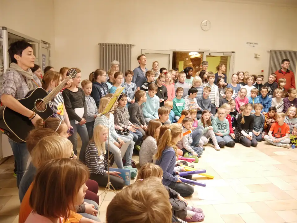 Frühlingssingen in der Eingangshalle