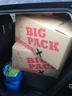 Viele Kartons kamen zusammen