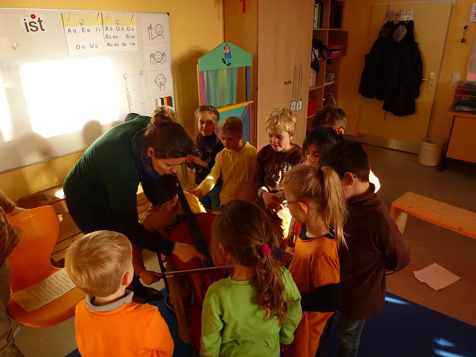 Probe in den Klassen